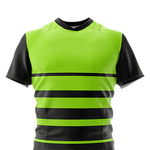 Ensembles d'uniformes de rugby de haute qualité en gros, 100 % polyester, impression numérique personnalisée sur le devant, ensemble maillot et short de rugby - Product Image 4