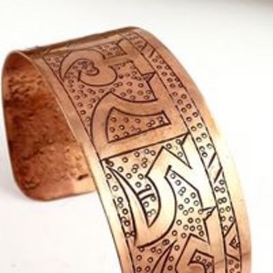 New Arrival Fashion Charm Bracelet Copper Pata Asthamandala Carved Bracelet - Product Image 2