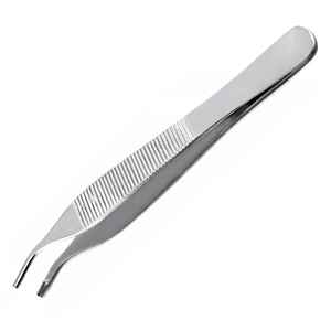 T/C Adson Plastic Surgery Forceps 4.75" (12cm ) Straight Fine Point with Tungsten Carbide <b>Half</b> Gold Plated Custom Color Options - Product Image 1