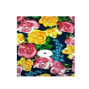 <b>Indian</b> Manufacturer's Premium Quality Lightweight Floral Satin Printed Cotton <b>Fabric</b> Multi-Colors for Home Decor Woven Technique - Product Image 1