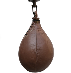 Speed Bag for <b>Boxing</b> Cow Hide leather Speed Ball with Hanging Swivel MMA Training Punching Bags - Product Image 1
