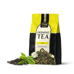 Vente directe usine – Thé vert au jasmin mélangé, feuilles de thé premium en gros pour l'hôtellerie-restauration, emballage en sachets de thé au jasmin - Product Image 2