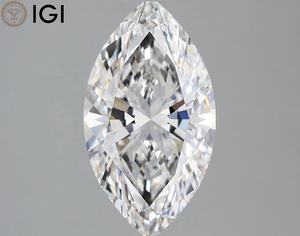 Diseño personalizado 1,75 quilates Marquise Cut Lab Grown CVD Diamond Ring E Color VVS2 Claridad 12,08 MM IGI/Solitario certificado - Product Image 1