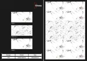 Azulejos de Porcelana Brillante Premium de 30x60 cm (300x600 mm), Material de Superficie Contemporáneo para Diseño de Interiores y Construcción de Alta Gama - Product Image 5