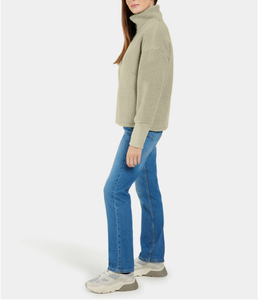 Vente chaude Hiver – Sweat-shirt en molleton 100 % coton grande taille pour femme, col rond, imprimé personnalisé, broderie, tie-dye devant, écologique, coupe-vent - Product Image 2