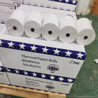 Rouleau de papier thermique 80x54 mm pour reçus de navigation, 79 mm, 50 mètres, 80x60 mm, 80x80 mm, pour factures