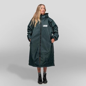 Veste d'équitation longue imperméable - Manteau d'équitation d'hiver avec capuche, imperméable à l'eau |   Manteau d'équitation pour l'entraînement - Product Image 2