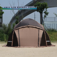 Tente de camping octogonale pour glamping, 4-5 personnes, double couche, maille Oxford, imperméable 2000-3000mm, origine Vietnam, CAMPTOWN, installation facile