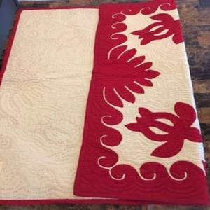 Main bloc imprimé coton hawaïen couette Boho couverture doux coton cousu à la main à la main belles courtepointes bébé couvertures en gros - Product Image 2