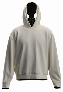 Sudadera con Capucha Reversible Personalizada de Forro Polar a Rayas, Poliéster y Algodón - Product Image 3