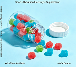 Electrolyte Solution Gummies Sports Hydration Electrolyte Supplement Portable Energy Gummies Kids Adults Summer Hydration Sweet - Product Image 1