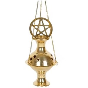 With Wooden Handle Trending Religious Incense <b>Burner</b> <b>for</b> Bakhoor Arabic Design Durable Handmade Eco-Friendly Holder - Product Image 6