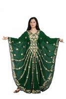 Produsen India dengan Kualitas Premium Bersulam Elegan Maroko Kaftan Gaun Maxi Gaun Kaftan dengan Harga Terbaik
