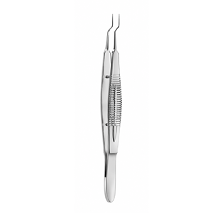 Pinzas de Sutura Castroviejo con Punta de Bayoneta, Acero Inoxidable, Reutilizables, Instrumento Quirúrgico Oftálmico Microquirúrgico - Product Image 1