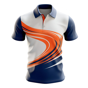 เสื้อโปโลผู้ชายผ้าโพลีเอสเตอร์ปักโลโก้ตามสั่ง ระบายอากาศ แห้งเร็ว แขนสั้น สวมใส่สบาย เหมาะสำหรับธุรกิจ กอล์ฟ ขายส่ง รับผลิตแบบ OEM - Product Image 2