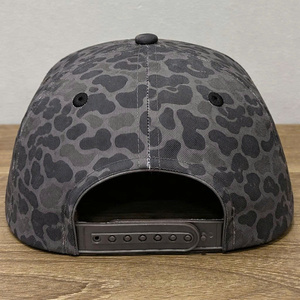 Wholesale Custom 3D Embroidered Rope Snapback <b>Hat</b> Black Camo Snapback <b>Flat</b> Brim High Quality - Product Image 3