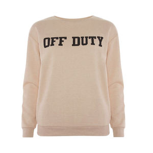 Sudadera Casual Oversize Personalizada con Logo para Hombre y Mujer, Negra Lisa sin Capucha, Estilo Universitario - Product Image 2