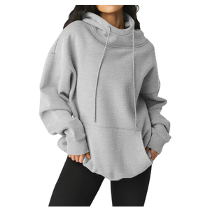 Sudaderas con Capucha para Mujer, Directas de Fábrica, 100% Algodón Grueso, Personalizadas, Extra Grandes, con Hombros Caídos, Lisas - Product Image 4