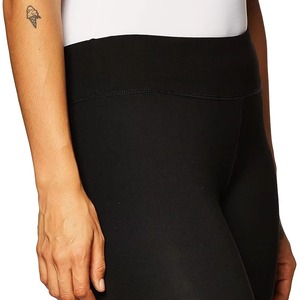 Leggings longs sans couture taille haute pour femmes, pantalon extensible noir uni, vêtements de yoga - Product Image 6