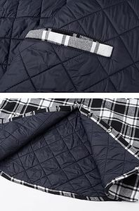 Chemise-veste en flanelle pour homme, chaude pour l'hiver, à manches longues, doublée matelassée, à carreaux, douce, boutonnée, épaisse - Product Image 1