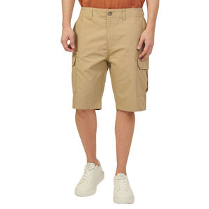 Shorts cargo d'été pour hommes, taille élastique, coton, coupe ample, vêtements utilitaires d'extérieur, logo personnalisé, haute qualité. - Product Image 5