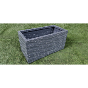 Rectangular Classic wave Design Handcrafted Hand Carved FRP Planter Pot Lightweight Unbreakable Floor <b>Outdoor</b>/Indoor Use - Product Image 3