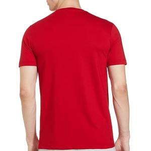 Camisetas Extra Grandes de Cuello en V para Hombre, Color Sólido, Personalizadas, 100% Algodón, Manga Corta, Estilo Urbano, Fabricante OEM - Product Image 4