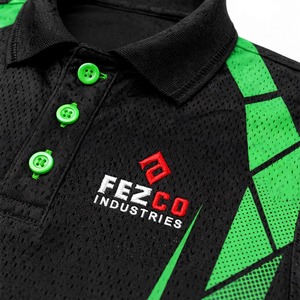 <b>Men's</b> Short Sleeve <b>Polo</b> <b>Shirt</b> Black <b>Green</b> Dot Pattern Quick Dry Sporty Design Billiard 8 Ball Print - Product Image 6