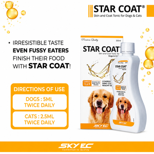 STAR COAT Tonique pour la peau et le pelage des chiens 200 ml Supplément liquide Omega 3 6 9 Sans céréales Pour une peau saine et un pelage brillant Toutes races - Product Image 4