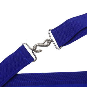 Ensemble d'aprons d'officier de Loge Maçonnique NESTA SPORTS Bleu, style vintage en cuir brodé 12x4, collier à 12 maillons, 12 bijoux, 12 gants - Product Image 6