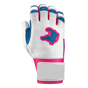 Guantes de Bateo de Béisbol Blancos de Dedo Completo para Diestros, de Cuero Cabretta Transpirable con Cierre de Gancho y Bucle, para Adultos, para Todas las Estaciones - Product Image 4