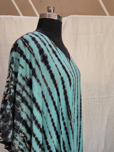 Caftán Maxi Oversize Tie Dye para Mujer, Vestido Holgado para Resort con Silueta Fluida y Cómodo Caftán de Playa - Product Image 4