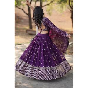 LW-7109 LEHENGA CHOLI BRODÉE LOURD DE KARNAVI - Product Image 6
