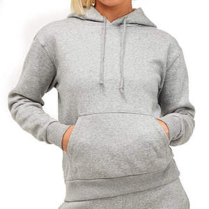 Sweat à capuche zippé en molleton 100 % coton imprimé pour femme, à manches longues, col montant, pour l'hiver, avec impression numérique - Product Image 4