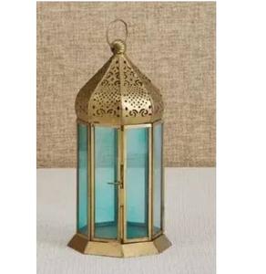 Mini lot de 2 lanternes en métal, design unique, pour Noël, mariage, décoration de table, porte-bougie - Product Image 3