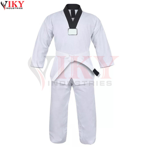 Uniforme de Artes Marciales con Cuello en V Negro, la Más Alta Calidad, el Mejor Proveedor, con Etiqueta Privada, Hecho a Medida, Uniforme de Taekwondo - Product Image 2