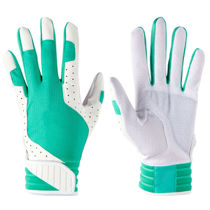 Guantes de Béisbol de Cuero para Adultos, Ligeros, Cómodos, Duraderos, Transpirables, con Logotipo Personalizado OEM ODM, Soporte para Mano Izquierda, Cierre de Velcro - Product Image 1