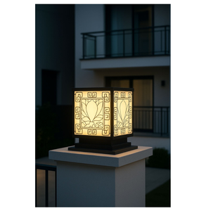 Lámpara de poste para exteriores/pared/villa/jardín CM Decor, Vietnam, 1 año de garantía, acero/inoxidable, montaje empotrado, CA 220V (±10%), 300 lm LED, extraíble - Product Image 1