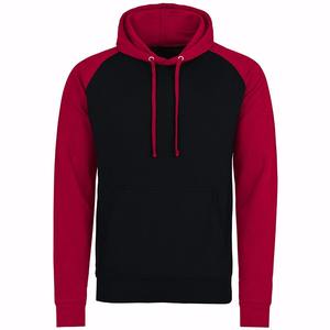 Sudadera con capucha raglán delgada para hombre de calidad superior 100% algodón con capucha cuello de dos tonos sudaderas de invierno patrón 3D logotipo bordado ODM - Product Image 6