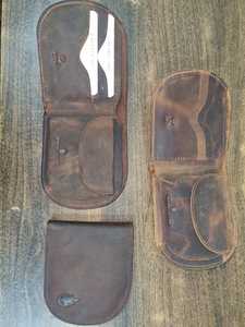 Vintage Genuine Leather Zipper Wallet with Eagle Silk Screen Printing <b>Card</b> Holder - Product Image 4