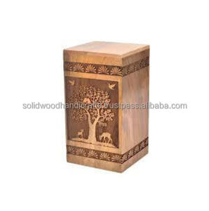 Urna de Madera Hecha a Mano para Cenizas de Adultos, Urnas Funerarias Humanas, Urnas de Entierro de Alta Calidad - Product Image 5