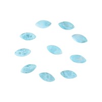 Prêt à expédier : Cabochon de Larimar naturel, taille marquise, pierre authentique dominicaine pour la guérison et la méditation, bijoux, marché des pierres précieuses de Miami