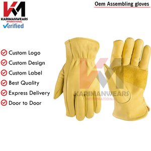 Working Gloves Durable Safety Gloves Anti <b>Slip</b> Grip for Construction Mechanical Work OEM Bulk Supply - Product Image 2