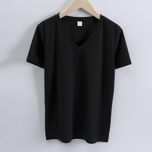 Camisetas Unisex con Cuello en V 100% Algodón, Logotipo Frontal Personalizado, Diseño Impreso, Anti-Pilling, Estilo Urbano, Corte Regular - Product Image 4