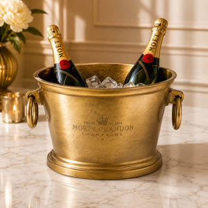 Cubo de Champán Imperial Swan de Latón, Enfriador de Vino Artesanal, Enfriador de Bebidas Premium para Eventos, Decoración Elegante para Bar - Product Image 6