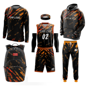 Custom Sublimated Men's Basketball Jersey Kit UV Protection Solid Breathable Custom Team Name Uniform Unisex Printed Set Plus - Product Image 5