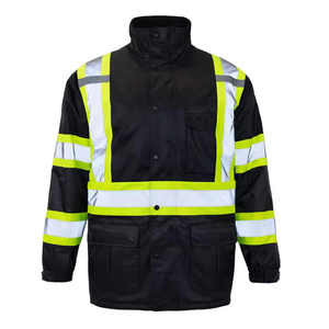 Chaqueta Bomber Personalizable para Personal de Seguridad, Impermeable, Resistente al Viento ANSI/EN Clase 1, Uniforme de Guardia de Oficina con Logotipo Personalizado - Product Image 6
