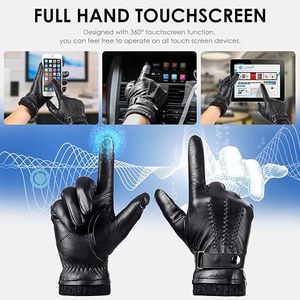 Custom Logo Genuine <b>Leather</b> <b>Gloves</b> <b>Men</b> Black Fashion <b>Driving</b> <b>Gloves</b> - Product Image 5
