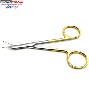 Tijeras de Tenotomía Stevens Curvas de 11 cm, de Carburo de Tungsteno y Acero Inoxidable, Tijeras Quirúrgicas Manuales de Precisión para Tejidos, Certificadas por la CE - Product Image 6