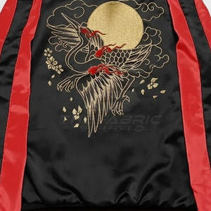 Chaqueta Sukajan Premium de Moda Urbana para Hombre, con Cierre Frontal, Ligera, de Satén, Moderna, Bordada, Ecológica y Transpirable - Product Image 6